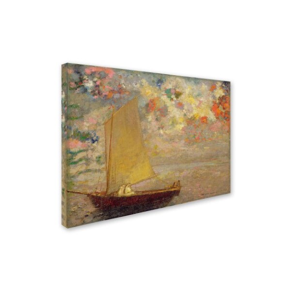 Odilon Redon 'Sailboat' Canvas Art,18x24